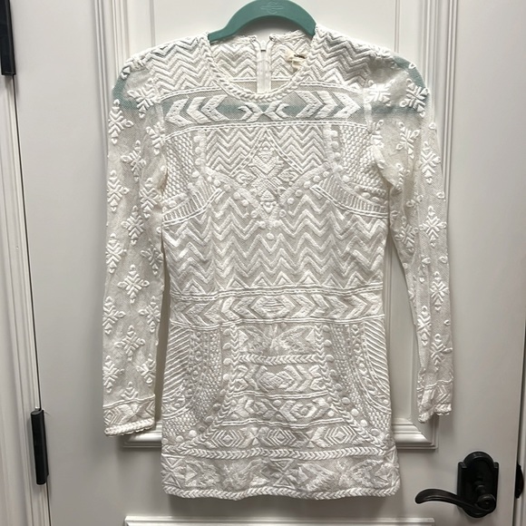 Isabel Marant pour H&M white lace top shirt embroidered blouse dress - Picture 2 of 8